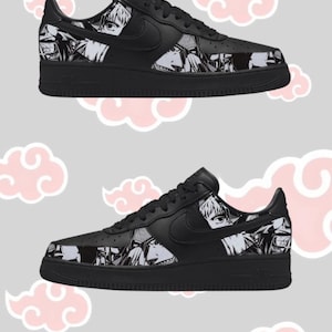 Hand-Painted Anime Ninja Shoes – Custom Canvas Sneakers Inspired by Shinobi Style