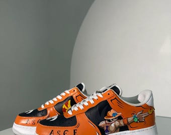 Spersonalizowane buty Air Force 1 z anime: ręcznie malowane buty sportowe