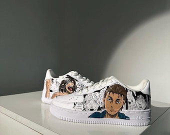 Custom Anime Air Force 1 Sneakers: Hand-Painted Shoes
