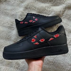 Red Cloud Anime Sneakers: Custom Hand-Painted Ninja Shoes