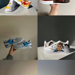 Custom Anime Air Force 1 Sneakers: Handbemalte Schuhe Bild 5