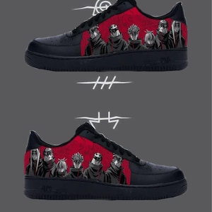 Hand-Painted Anime Ninja Shoes – Custom Canvas Sneakers Inspired by Shinobi Style