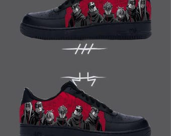 Hand-Painted Anime Ninja Shoes – Custom Canvas Sneakers Inspired by Shinobi Style