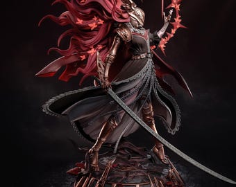 Dark Fantasy Valkyrie Statue Goddess of Rot Warrior | STL Files for 3D Printing | Pre-Supported & Unsupported |