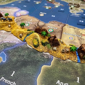 Terrain Set compatible with Axis and Allies Europe & Pacific 1940