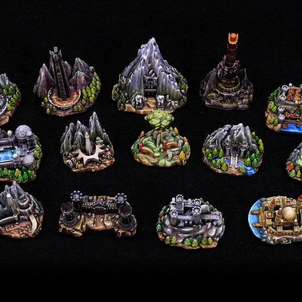 Strongholds Compatible with Fate of the Fellowship & Other Board Games like War of the Ring (unpainted)