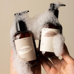 Bio Volumen Shampoo | Sulfatfreier, natürlicher, Öl-kontrollierender, leichter Reiniger für fettige Kopfhaut | Alle Haartypen | Fettiges Haar | 200ml