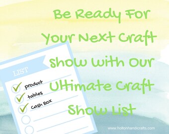 Ultimate Craft Show Checklist, Download Yours