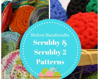 Scrubbie Pattern Two Pack - Scrubbie & Scrubbie 2 Patterns in One Bundle