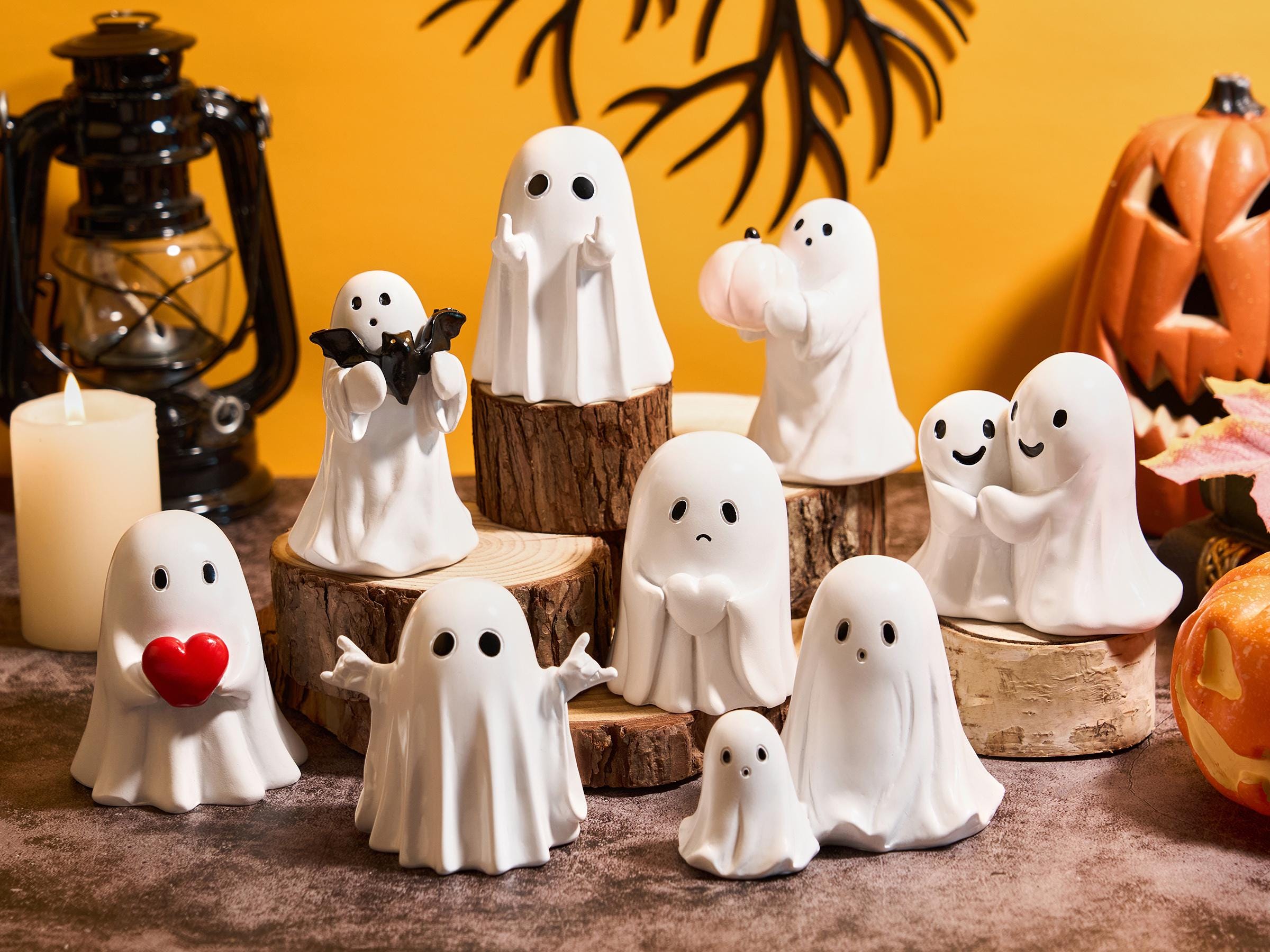 Cute Ghost Decoration,ghost Halloween Ornament,pumpkin Ghost