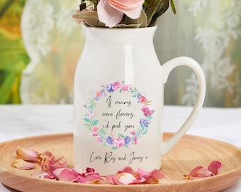 Customizable Vases, Ceramic Flower Vases, Mother's Day Gifts, Gifts for Mom, Gifts for Grandma, Mother's Day Custom Vase Gifts,Floral Vase