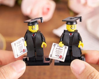 Graduation Minifigures,2026 Graduation Gifts,Personalized Graduation Boy,Gruaduatiom Mini Figure,Graduation Gifts Him&Her,College Graduation