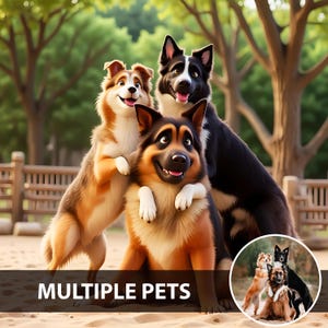Personalized Cartoon Pet Portrait from Photo Pixar Style Custom Dog Portrait Disney Style Cartoon Dog Cat Portrait Pet Gift Cartoon Pets