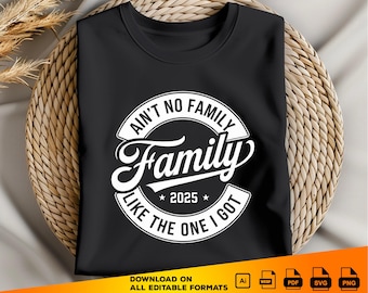 Family Reunion 2025 SVG: Vintage Badge Typography (Digital Download)