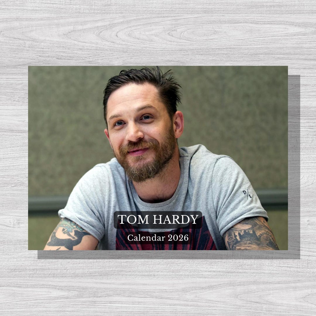 Tom Hardy 2026 Calendar - Etsy