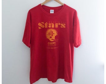 Vintage 80s Baltimore Stars Red Graphic Tee Large