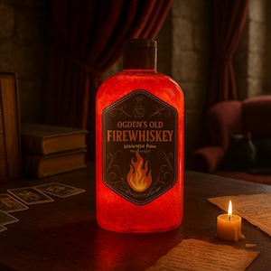 Body Wash FIREWHISKEY Scented in Cinnamon Hot Pepper Fireball - Shower Gel, Hand Soap