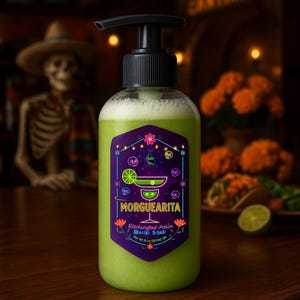 Body Wash MORGUEARITA Scented in Margarita Lime - Shower Gel, Bubble Bath, Hand Soap, Shampoo