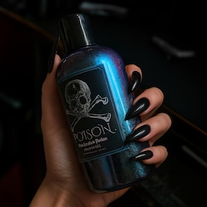 Patchouli Cinnamon Cedarwood Scented Body Wash POISON - Shower Gel, Hand Soap