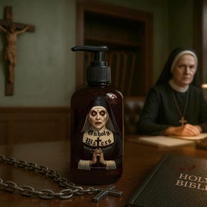 Body Wash UNHOLY WATERS Scented in Charred Sandalwood - Shower Gel, Hand Soap