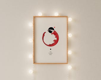 円相円プリント、禅抽象壁アート（デジタルダウンロード） - Etsy 日本