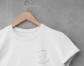 WHOOPS I lost my bottom shirt . fancy champagne Overboard tee