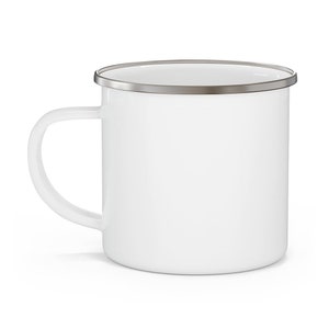 WELL. I almost had to wait coffee mug . Joanna Stayton Overboard enamel cup image 3