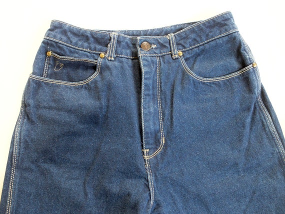 high waist Sasson jeans . dark blue denim . cropp… - image 9