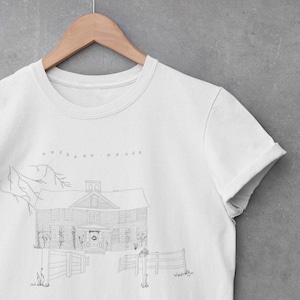 louisa may alcott orchard house shirt . hand drawn little women tee