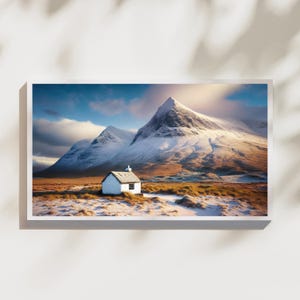 Framed TV Winter Landscape -Scottish Highlands Inspired - Samsung TV -  Digital Download -  Digital Landscape Art