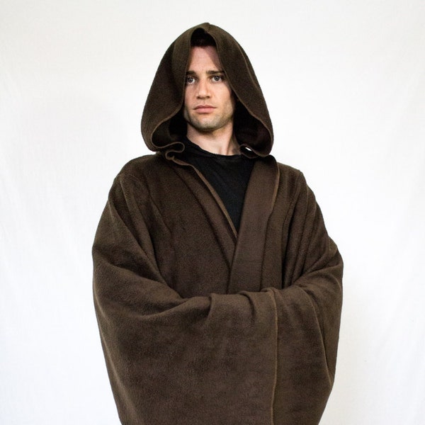 star wars cosplay | jedi cloak | jedi snuggie | sith lord cape | starwars comicon apparel | fleece coat w/ bell sleeves & hood | vadar