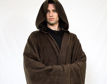 Star Wars-cosplay | jedi-mantel | jedi snuggie | sith heer kaap | starwars comicon-kleding | fleecejas met wijde mouwen en capuchon | vadar