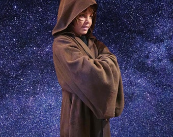kid jedi cloak - wizard cloak - childrens cosplay costume - star wars halloween snuggie
