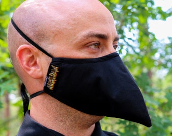 Plague Doctor Mask: Reusable Cotton Face Mask with SMS Filter