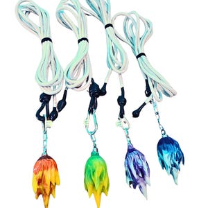 UV Reactive Rope Dart: Durable Cotton Flow Toy, Martial Arts Training