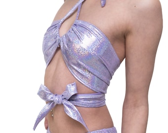 10-Wege-Wickeltop |  Bikini | 6-Wege-Schnürtop | heiße Mama Bando | Halfter | Dreieck Top | Badeanzug | Festival Rave Kleidung | doof | burlesk