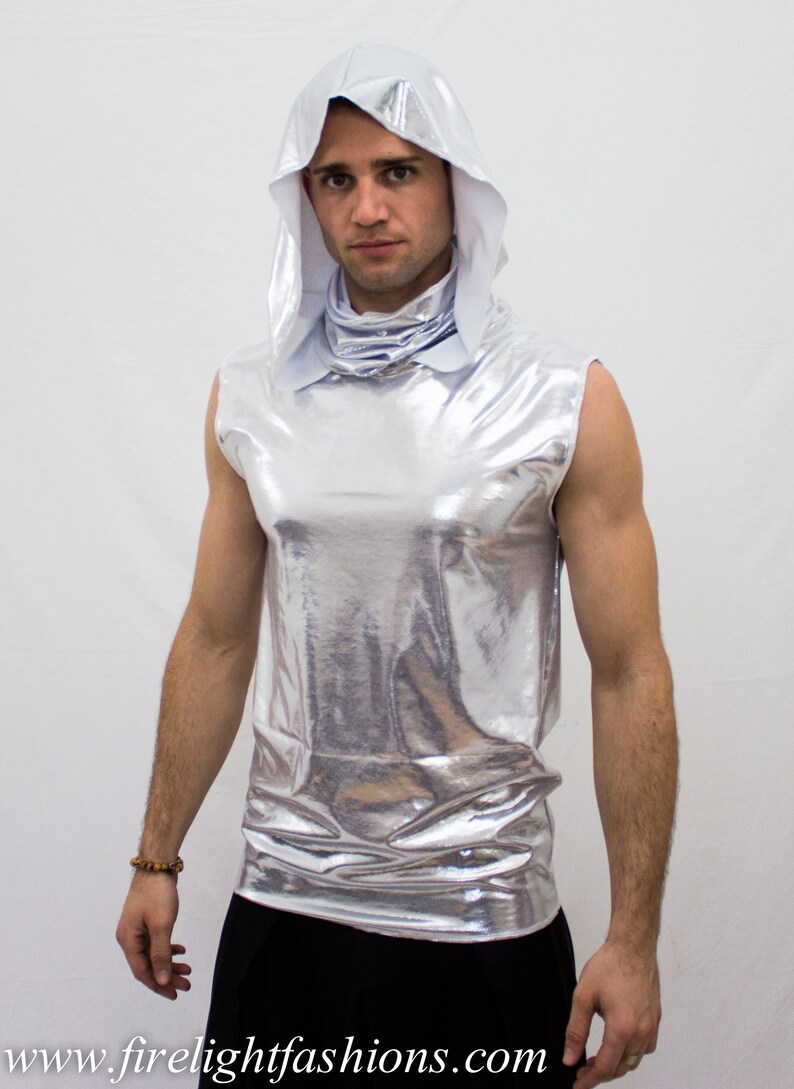 Ninja Mask Hoodie Tank Top Built in Dust Mask and Hood Etsy