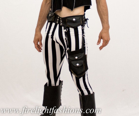 Mens striped tights sales