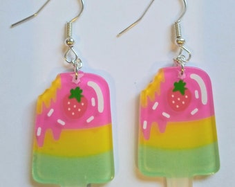 Fruit popsicle earrings