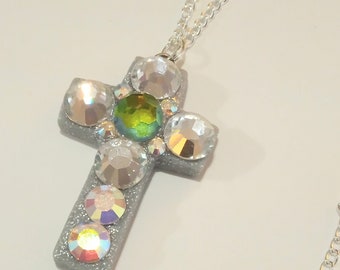 Sparkling crystal cross