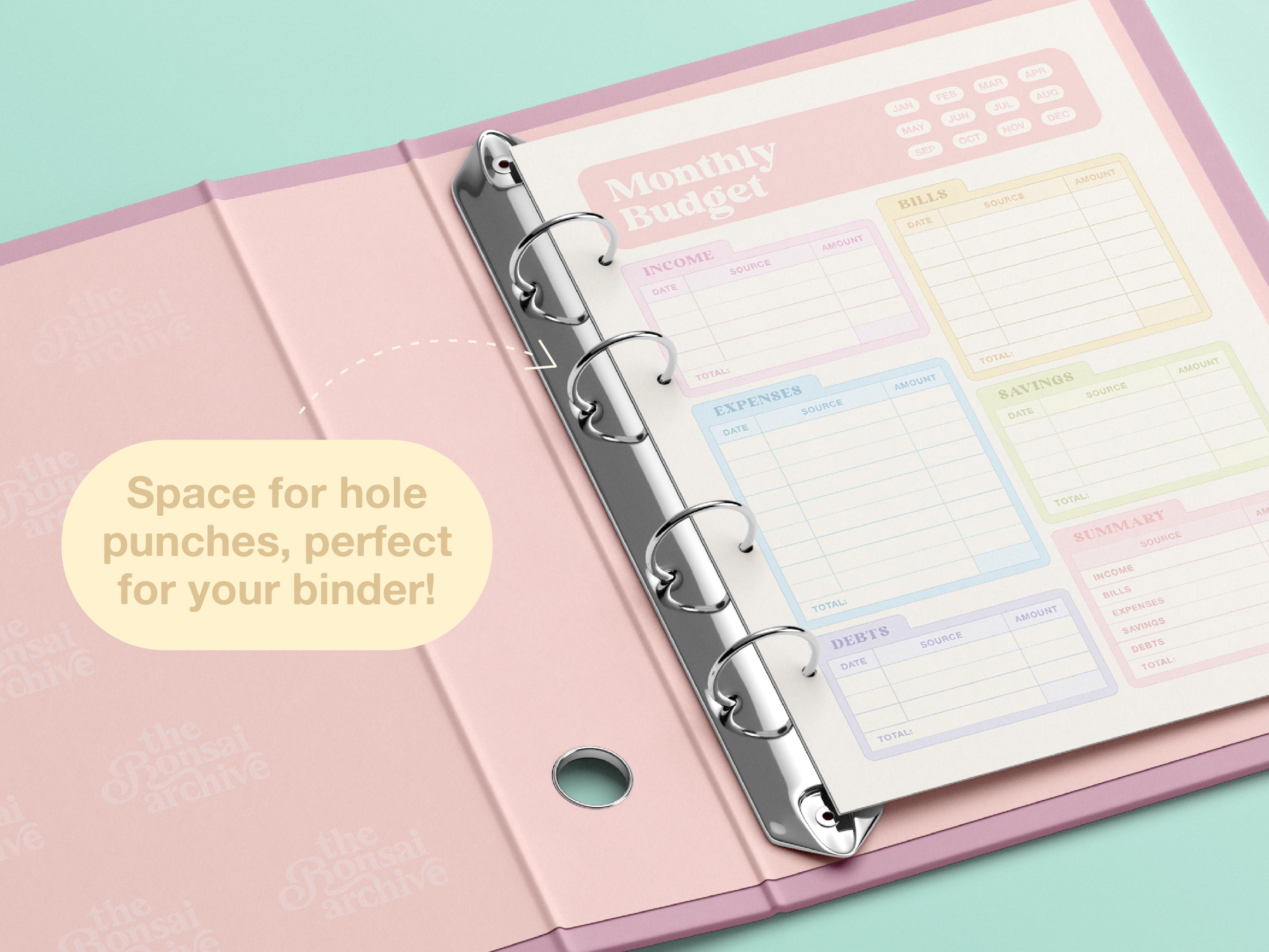 Simple Monthly Budget Planner | Cute Printable Expense & Finance ...