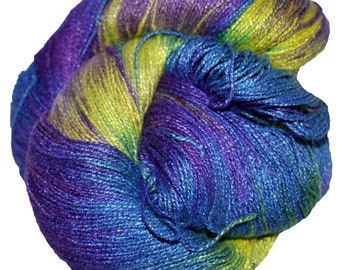 Starry Night - Bamboo Lite 100% Bamboo Hand Painted 6/2 Yarn, 650 Yards