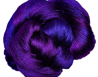 Blueberry - Dryad 100% 10/2 Tencel Hand Painted Yarn 4oz, 1,090 Yards