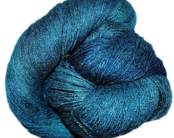 Aqua - Bamboo Lite 100 % bambou peint à la main 6/2 fils, 650 mètres