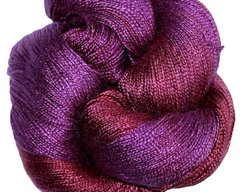 Bright Mahogany - Dryad 100% Tencel Hand Dyed 5/2 Yarn, 545 Yards