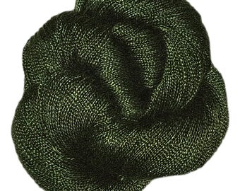 Émeraude - Dryade 100 % tencel teint à la main 5/2 laine 545 verges