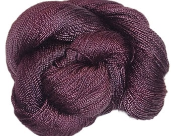 Black Cherry - Dryad 100% Tencel Hand Painted Yarn 5/2