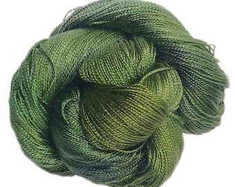 Olive - Dryad 100% Tencel Hand Dyed 5/2 Yarn, 545 Yards