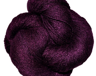 Plum- Bamboo Lite 100% Bamboo Hand Dyed 6/2 Yarn, 650 Yards