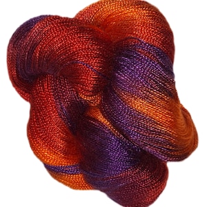 Sunrise - Dryad 100% Tencel Hand Painted 5/2 Yarn 545 Yards
